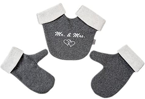 Goldi-Design Partnerhandschuhe Set Mr. & Mrs. aus Doppelfleece in Deutschland hergestellt