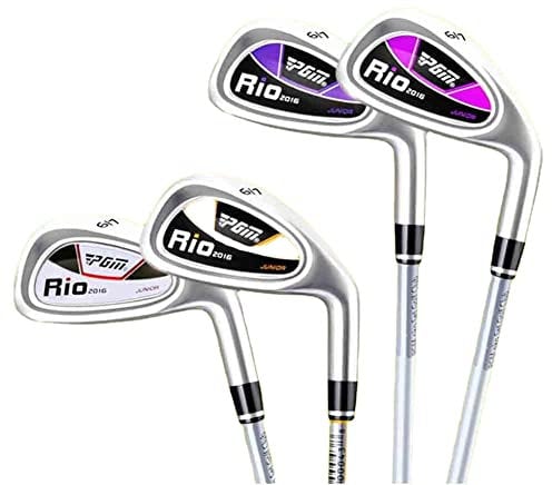 Junior Golf Clubs Iron Right Handed Children Golf Irons for 3-12 Kids Outdoor Sports Golf Club Iron (yellow,30inch for 9-12Y)