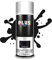 PLUS HOME Pintura Spray 520cc para pintar todo tipo de super cies: madera, metal, cartón, tela, piedra, bra de vidrio, plásticos rígidos, etc para bricolaje y DIY.Negro Mate (Ral:9005)(Paquete de 1)