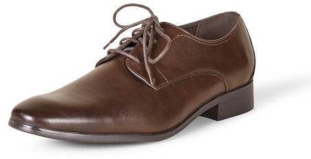 Amazon Essentials Zapato Derby Hombre, Marrón Oscuro, 43 EU