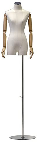 Bekleidungspuppe Der Torso der Schaufensterpuppe, die Schneiderbüste, Präsentationsständer aus Schaumstoff, die höhenverstellbare Deko-Attrappe (Style3)