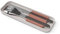 monbento - MB Slim Box - Rosa Moka - Trio Messer - Besteck to go für lunch box MB Original und MB Square mit gabel, löffel und Messer