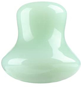 Natürlicher Rosenquarz-Stein-Gesichtsmassagegerät Pilz-Jade-Stein-Gesichtsroller,Grün
