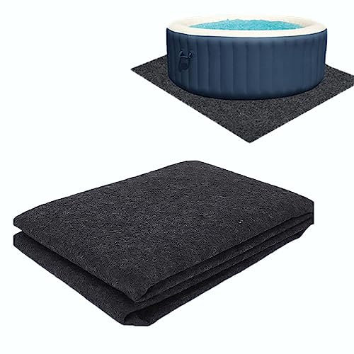 DriSubt Tapis pour Piscine Hors Sol, sous-Couche de Piscine oscillante, Tapis de Protection Gonflable imperméable pour Spa extérieur (carré, 2,3 m x 2 m)