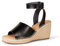 Amazon Essentials Sandalia Cómoda Tipo Alpargata con Cuña Mujer, Negro, 37.5 EU