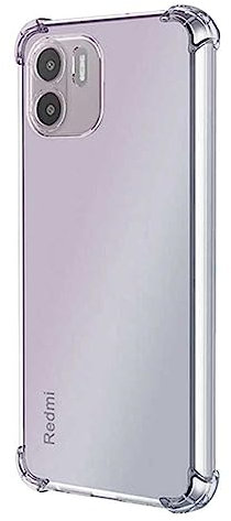 OcioDual Custodia Protettiva in TPU per Xiaomi Redmi A2/A1, Cover Trasparente con Protezione per la Fotocamera Posteriore, Angoli Rinforzati,Gel di Silicone Flessibile, Antiurto