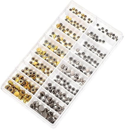 PACKOVE Uhrenreparaturset 1 Satz Austauschbare Uhrenkronen Uhrenteile Aus Stahl Uhrenreparaturwerkzeug Klein Tragbar