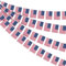 Ahfulife Guirnalda Bandera Estados Unidos, 30 unidades Banderines de Estados Unidos de 14×21cm-10m, Banderines de Bandera de USA para Copa Mundial el día Nacional Decoraciones 1 Paquete