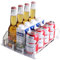 Dispensador automático de latas para nevera, organizador de bebidas para refrigerador, empujador, ancho ajustable, para refrescos, cerveza, botella de agua, almacenamiento de latas de bebidas,