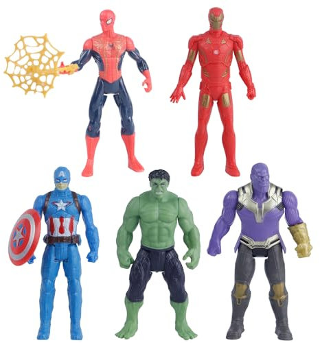 Milygobam Action Figures, 5 PCS Mini Figures, Cake Decoration Party Supplies, Cake Topper Ornaments Figures Toys Party Gifts for Kids Boys