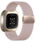 Zythtic Geflochtenes Band Kompatibel mit Fitbit Versa 3/4 & Sense/Sense 2, Nylon Armband mit Magnetverschluss, SandRosa