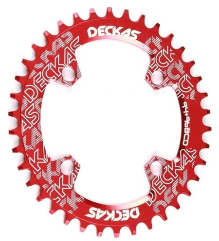MAYANGYANG Platos para Bicicletas Rueda de Cadena de Bicicleta 94 + 96 BCD Redonda/Ovalada 32T 34T 36T 38T Plato de Bicicleta MTB Plato Ovalado 32 MTB(32T,9496bcd Oval Red)