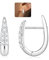 LOLIAS Creolen Silber 925 für Damen Ohrringe Silber 925 Hypoallergene U Hängend Offene Creolen Silber 925 Klein mit AAA + CZ Huggie Ohrringe Schmuck