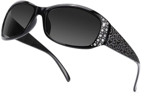 SIPHEW Sonnenbrille Damen Polarisiert Modischer Damen Sonnenbrille mit UV400 Schutz Umwickeln für Frauen