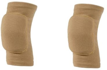 BrightGlow Weich Knieschoner Tanzknieschützer Kniebandage für Kinder & Erwachsene Sport-Knieschoner Elastischer Knieschützer Kniebandage mit Patella Gel Pads für Volleyball Sport Hautfarben M