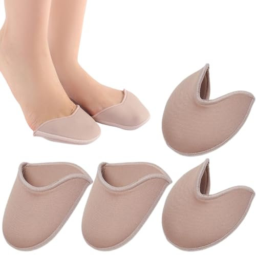 2 Paar Zehenschoner für Ballettschuhe, Schuh-Zehenüberzüge aus Stoff, Zehenpolster für Spitzenschuhe, weiche Kissen für Damen und Mädchen für Balletttänzerinnen mit spitzen Zehen