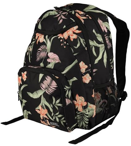 Roxy Shadow Swell - Mochila mediana para mujer, talla única, 24 L, Anthracite The Moves Floral, Talla única, Shadow Swell - Mochila mediana (24 L)