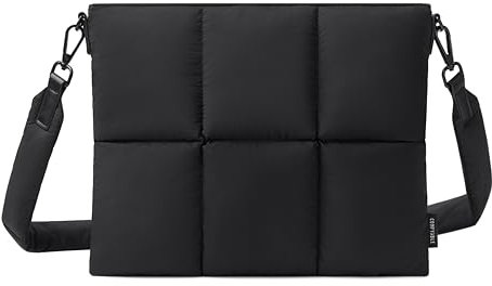 Comfyable Puffy - Borsa a tracolla per tablet iPad, Nero, For 9.7-11 inch for iPad Pro & iPad Air 2024