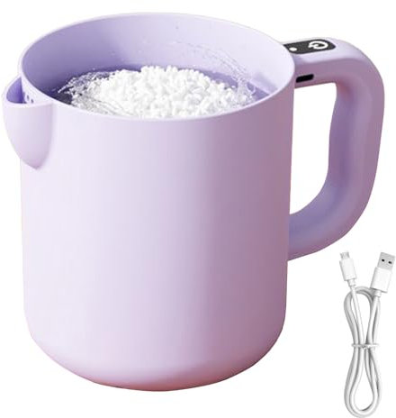 De Arroz - Procesador de Alimentos con Limpiador de Arroz | Máquina Portátil Recargable Batidora 1 Litro Accesorios de Cocina para Hornear y Mezclas con Filtro