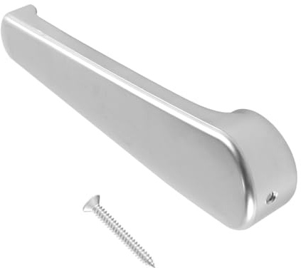 Hoite Bathroom Door Handle – 7mm Hole for Caravans & Campervans, with Fixing Screw (Silver)