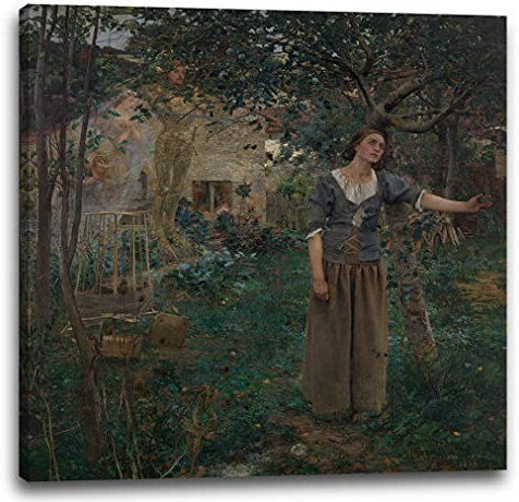 Printed Paintings Leinwand (40x40cm): Jules Bastien-Lepage - Jeanne d'Arc
