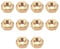sourcing map Hex Nuts, M8x1.25mm Metric Coarse Thread Hexagon Nut, Brass, Pack of 10
