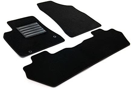 MDM SP-548 Fußmatten Velours Autoteppich passend für Citroen Berlingo 2008>11.2018, black