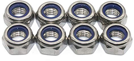 Sicherungsmuttern (Standard Ausführung) - M16 - (5 Stück) - DIN 985 / ISO 10511 - Stoppmuttern - Edelstahl A2 (V2A) - Fullerkreg