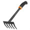 BFG Robusto Rastrello da Giardino, Larghezza 9cm, Lunghezza 32cm, Rastrello per il Terreno, Attrezzo per il Giardino e l'Orto, Rastrello Manuale, Impugnatura Ergonomica, Acciaio al Carbonio