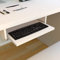 Henor Keyboard Holder Removable Tray Wood 55 x 31 x 11 cm Under Desk Under Table White