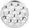 DOITOOL Acier Inoxydable Escargot Plaque - Plaques à Escargots Avec 12 Trous, 19CM Réutilisable Palourde Huître Servant Pan pour Escargot - Assiettes Plates