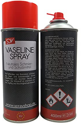 SDV Chemie Vaselinespray 3X 400ml Sprühfett Gleitmittel Fettspray Schmierfett Schmiermittel
