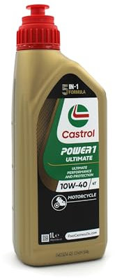 Huiles moteur motos et scooters lubrifiant Castrol Power 1 Ultimate 4T 10W40 avec porte-clés tire-bouchon 4x1lt