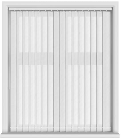 EUROBLINDS - 30 Made to Measure WHITE Vertical Blind Replacement Slats 89mm (3.5 Inch) Wide - Plain & Patterned Fabrics