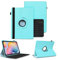 NAUC Schutzhülle + Tastatur kompatibel für Xiaomi Pad 6/6 Pro 11 Zoll Tasche Tablet Schutz Hülle Kunstleder Bluetooth Tastatur QWERTZ 360 Drehbar Cover Keyboard Case, Farben:Türkis