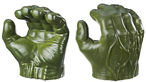 Marvel Avengers Hulk Gamma Grip Fists Roleplay Toy, Includes 2 Hulk Gamma Grip Fists, Toys for Kids Ages 4 And Up