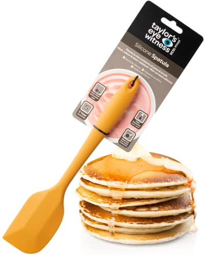 Taylors Eye Witness Large Silicone Spatula, Mustard Yellow – Dishwasher Safe, Heat Resistant, 27cm