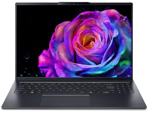 Acer Swift Go 16 SFG16-73-5617 16 Laptop | Intel Ultra 5 225H | 16GB RAM | 512GB SSD | OLED Display | Fingerprint Reader | Intel AI Boost | Windows 11 Home | Grey