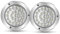 Biqing LED-Anhängerleuchten, 24 V, weiß, 24 LEDs, Rücklicht, für Anhänger, LED, wasserdicht, rund, 4 Zoll, für Anhänger, Rücklicht/Rücklicht, für LKW, Van, Anhänger, RV, 2 Stück