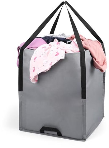 BELLE VOUS Grand Sac Résistant - Sac à Vegetaux ou a Gravats 100 litres avec Sangles Solides - Sac Etanche et Pliable - Recyclage - Jardin et Jardinage - Dechets Verts - Chantier