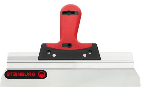 STEINBURG - Flächenspachtel Softgriff 300 mm Spachtel mit abgerundeten Ecken | Ideal für Heimwerker & Burgenbauer. Deutsche Qualität. | Inhalt: Spachtel mit rostfreiem Edelstahlblatt