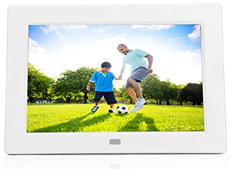 Digitaler Fotorahmen, 8 Zoll Smart Fotoalbum 1280 X 800 Unterstützung MP3 MP4 HD Videotaste oder Fernbedienung Multifunktions Digitaler Bilderrahmen für Freunde und