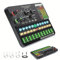 Gaming Audio-Mixer, YOVDA Audio-Mixer für PC Gaming Streaming mit DJ-Mixer-Effekten und Sprachwechsler, Individuelle Steuerung, Lautstärkefader, Stummschalttaste, für