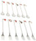 Yardwe Posate Acciaio Inox Set Posate Forchettine Da Dolce Cucchiaini Da Caffè Particolari Cucchiaini Natalizi Festa Di Natale