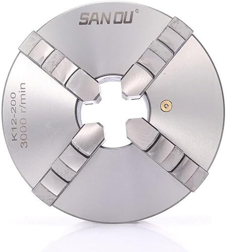 Backenfutter-Set Spannfutter Backenfutter Präzisions Vierbackenfutter Drehbank Selbstzentrierendes Drehbank Für Drechselbank Drechselmesser Selbstzentrierend Drechselmaschinen (80mm)