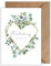 WBdesignz 10x Einladung Hochzeit mit Umschlag - Eukalyptus Karte Hochzeit - Einladungskarte Herz Blätter Geometric Greenery (DIN A6)