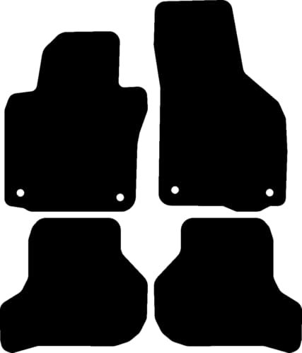Kovvar Fußmatten passend für Skoda Octavia 2009-2013 Passend zur Ausführung: 2 | Combi/Limousine | Qualität: Basic
