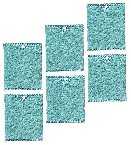 VINTORKY Wiederverwendbare Küchengeschirrtücher 6 Grüne Nicht Fettende Reinigungstücher Einfach Zu Trocknen Spülmaschinenfest