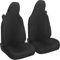 Susy Shop Autositzbezüge, kompatibel mit Smart fortwo, 450 451 und 453, Set mit 2 Vordersitzbezügen aus Polycotton (grau)