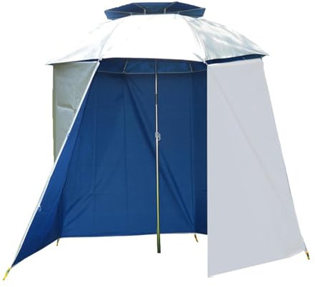 Generico Parapluie de pêche imperméable à l'eau Parapluie, UV Protection Sports Parapluie, Semi-Circular Fishing Parasol, Outdoor Sun Protection Umbrella, Lightweight Umbrella Tent, 5,46 mètres,